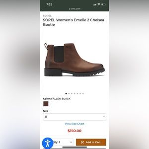 Sorel Emelie Chelsea boots